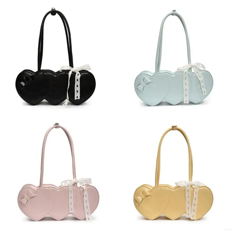 

E8FB Modern UnderArm Bag с формой сердца сумочка для ежедневной одежды для ежедневной одежды