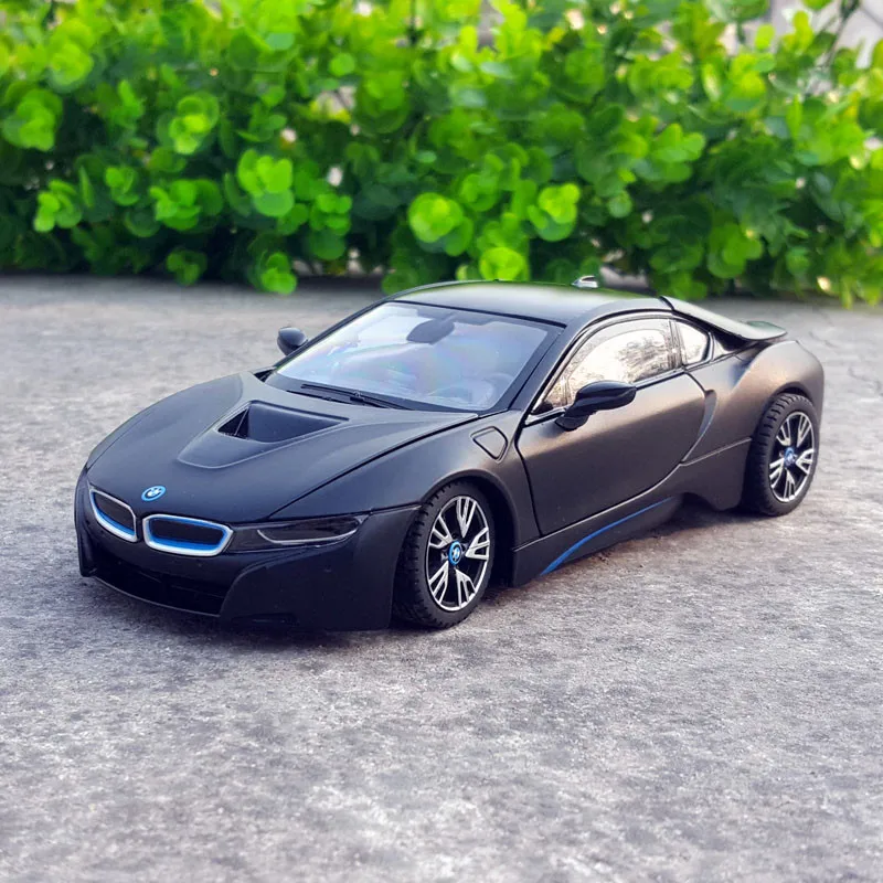 Modèle de voiture de sport en alliage BMW I8, 1:24 Diecasts, véhicules en métal jouets, collection de simulation élevée, cadeau de décoration