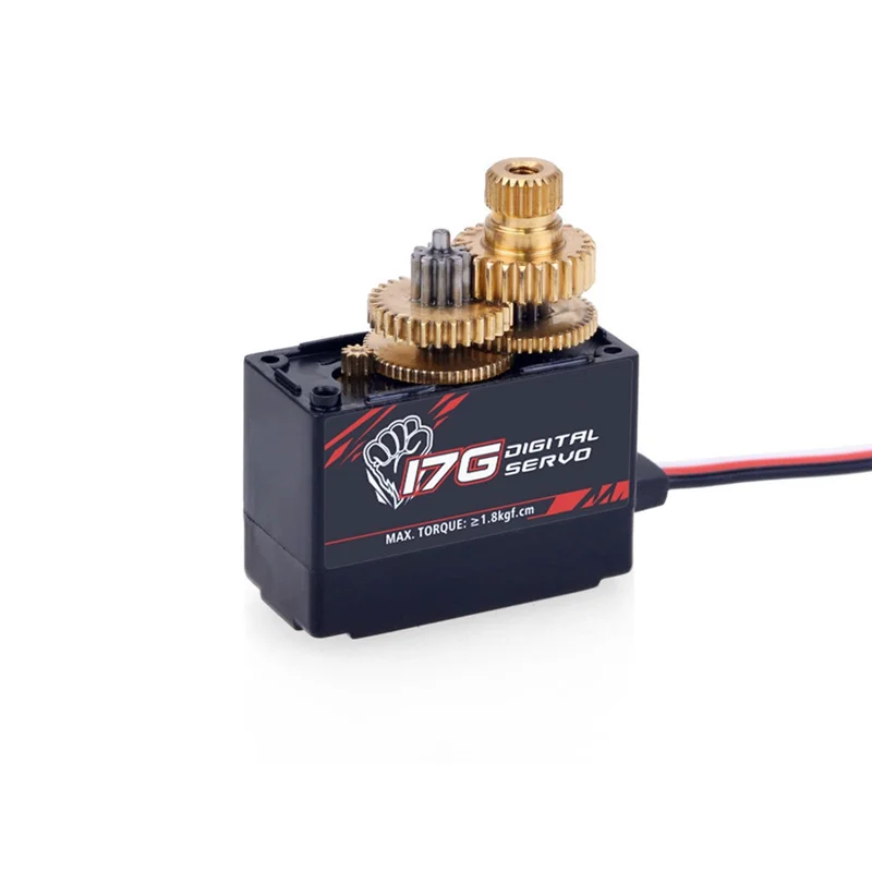 A88M 17G 3.5 كجم ميتال جير أجهزة رقمية وذراع مؤازر معدني S0017M لـ WPL C14 C24 MN D90 MN99S RC قطع غيار السيارات، 1