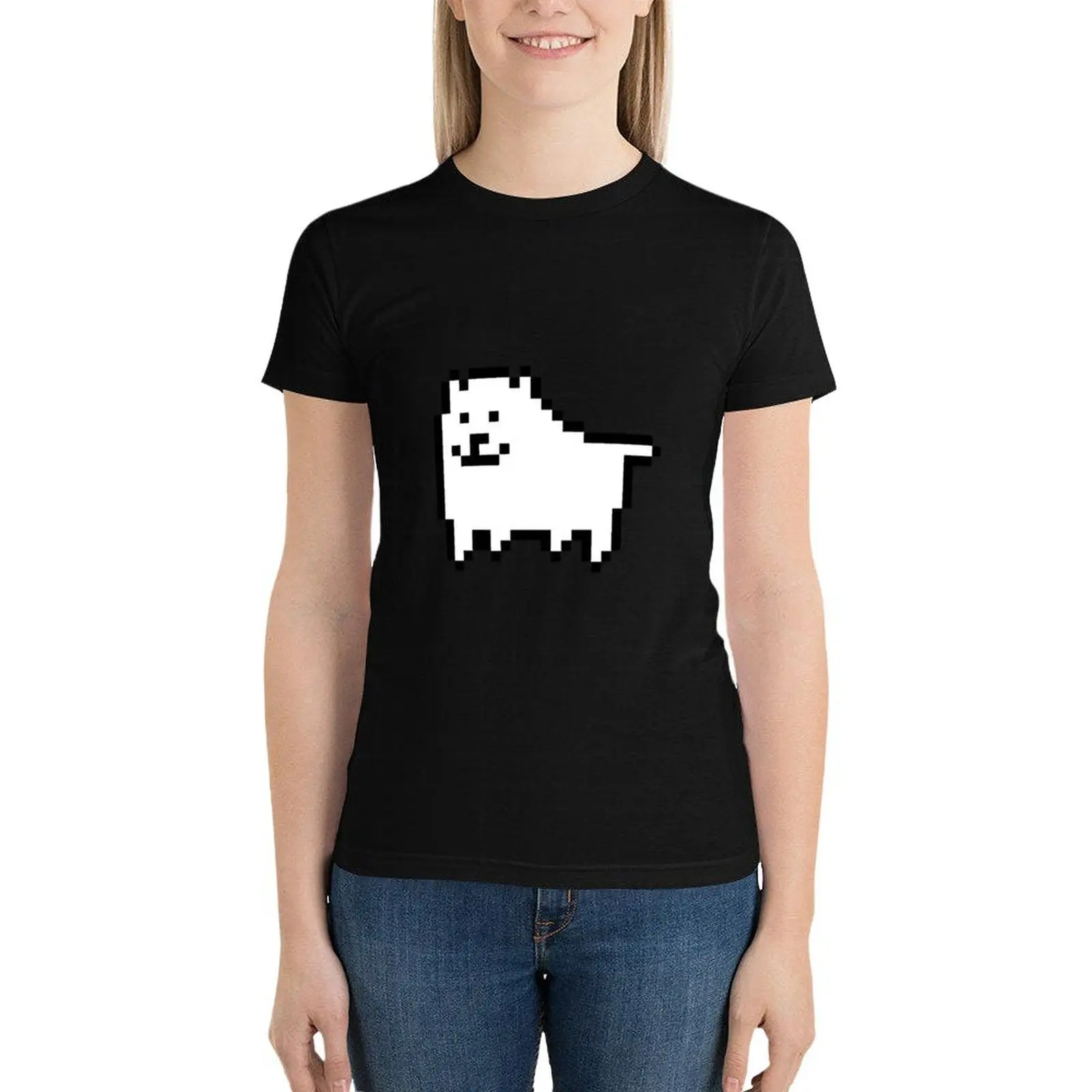 undertale - annoying dog T-Shirt oversized Short sleeve tee anime t shirt Women