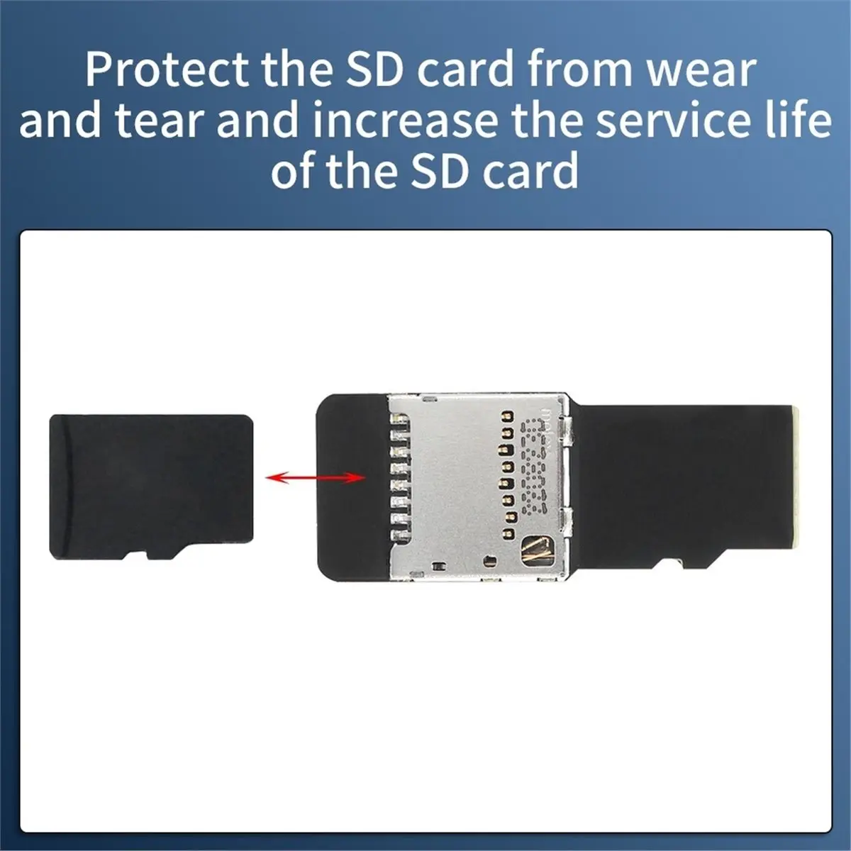 2PCS TF Memory Card Extender Test Tool SD Male to Female Extension Adapter for Mobile Computer 3D Printer MP3 MP4