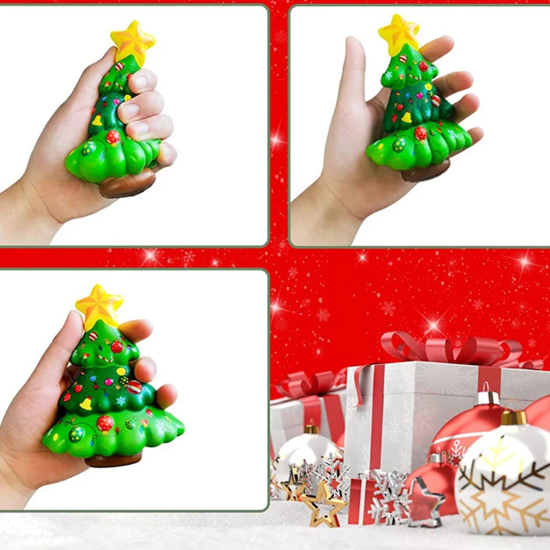 1/4個入り クリスマス ストレスボール 感覚玩具 サンタクロース 雪だるま スクイーズ玩具 スローリバウンド 握り玩具 クリスマスギフト 子供向け
