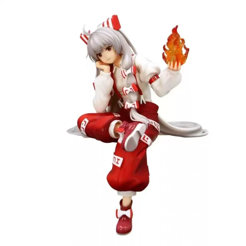 Original Anime Touhou Project‌ Fujiwara no Mokou noodle stopper figure Action Figure Model Desktop Ornaments