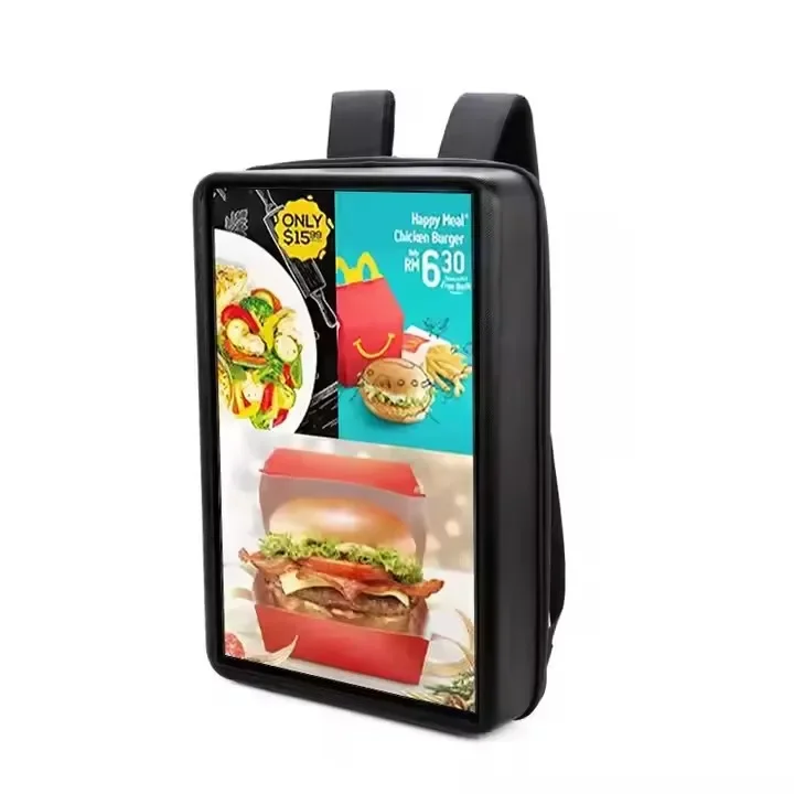 lcd backpack lcd signage digital backpack billboard digital signage backpack