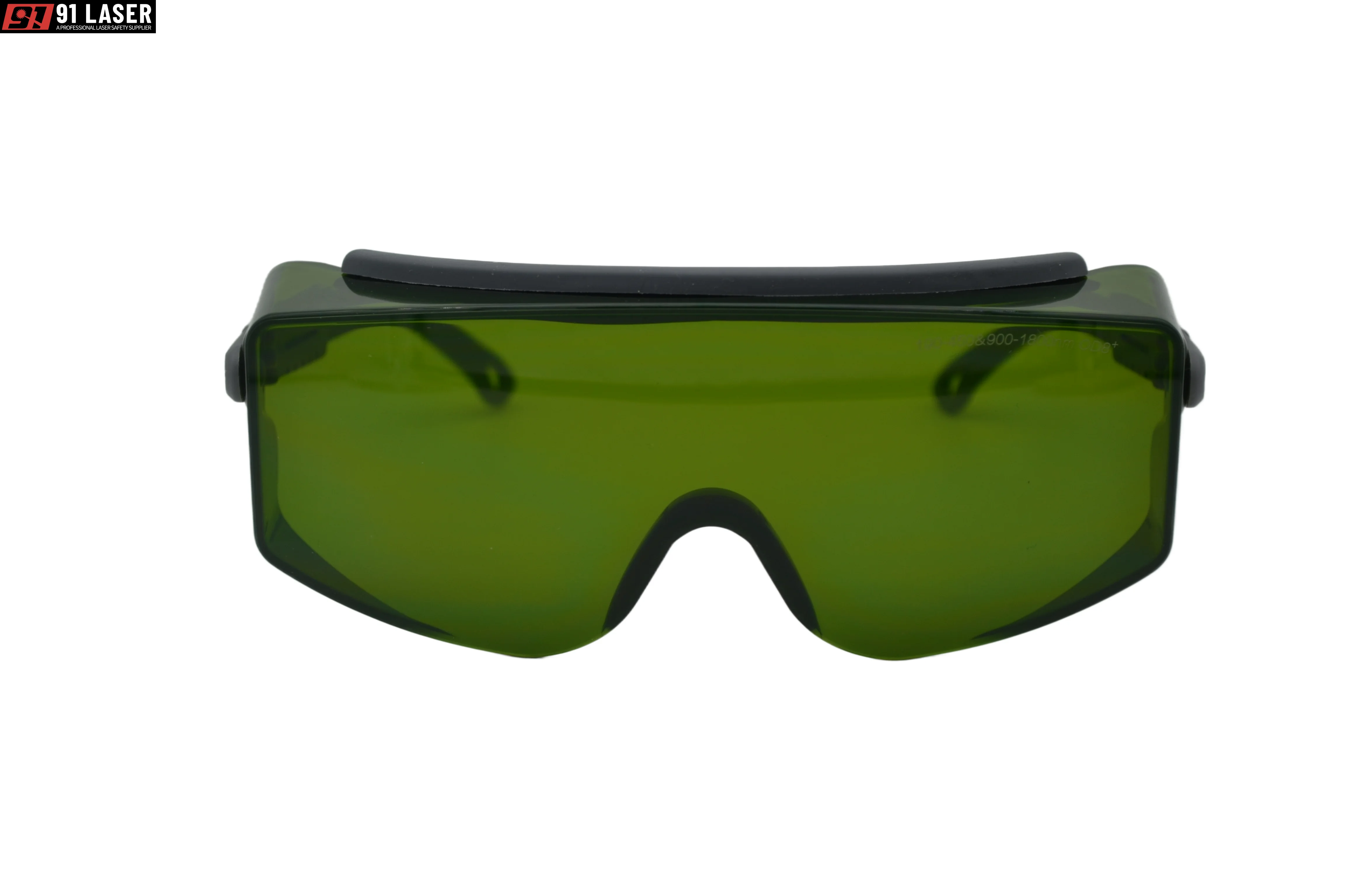 OD 8 Laser Protective Goggles For 190-450nm & 900-1800nm OD6+ 1064-1095nm OD 8+ Adjustable Temple