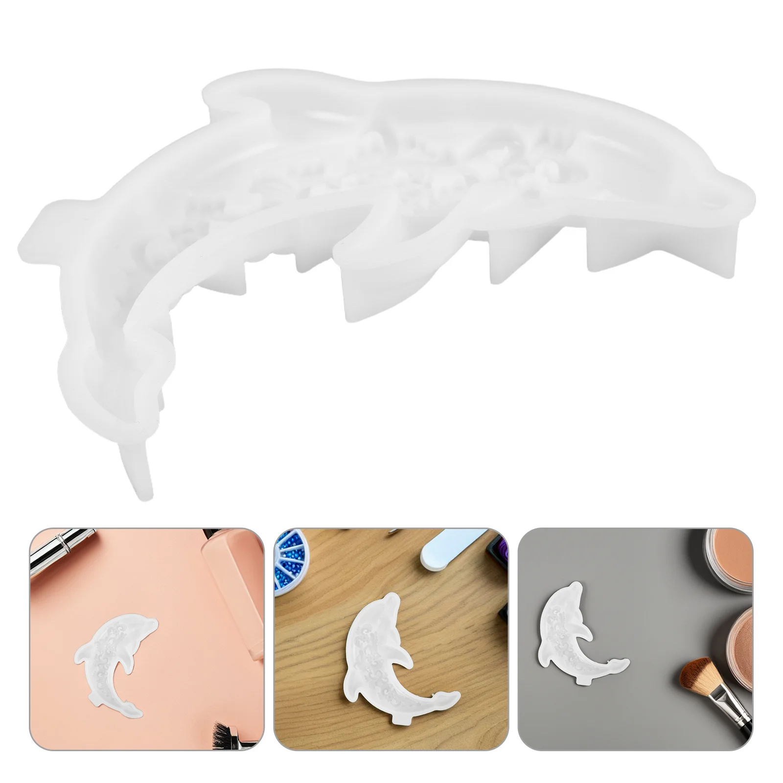 

Dolphin Silicone Mold Rose Flower Resin Mold Epoxy Chocolate Candy Sugar Craft Gum Paste Cake Decorating Tool for Crafts Home