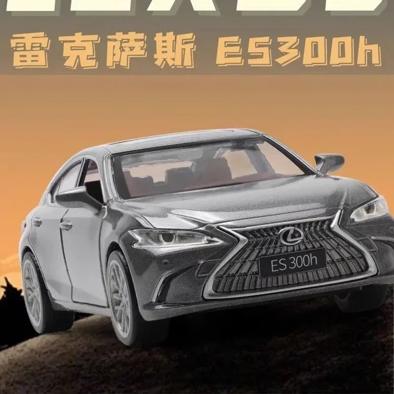 1:35 LEXUS ES300H Alloy Model Car Toy Diecasts Casting Pull Back Sound and Light Car Toys For Children Vehicle