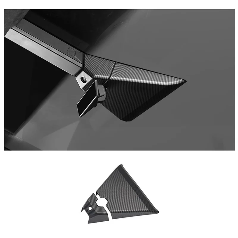 

For Tesla Cybertruck 2024-2025 Front Roof Camera Cover Trim In Matte Carbon Fiber Auto Accessories