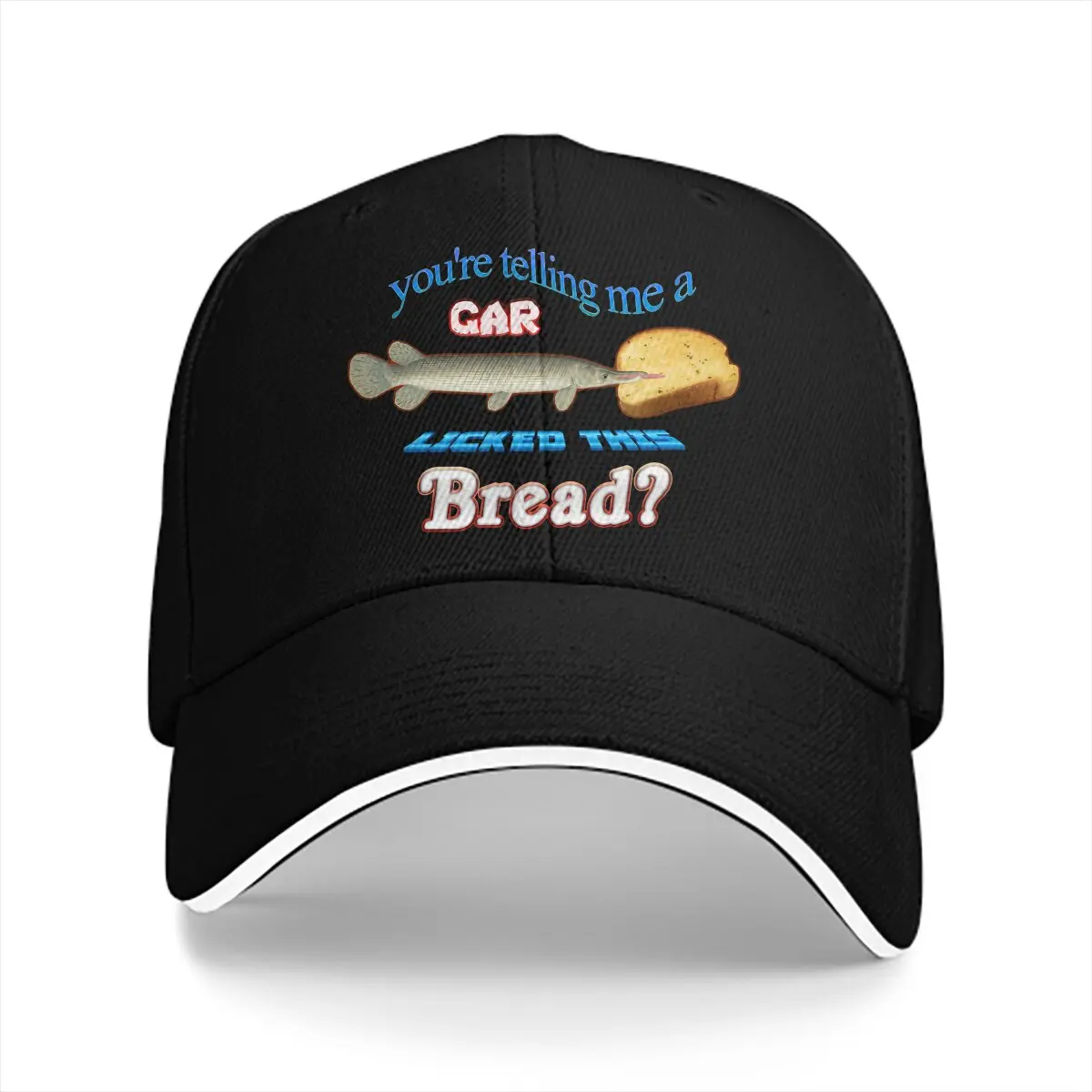 Telling Me A Gar Licked This Bread Animal One Hundred Fish Sunprotection Cap Sun Visor Hip Hop Caps Cowboy Hat Peaked Hats