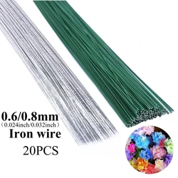 20pcs 0.6mm/0.8mm iron wire handmade DIY material for shaping