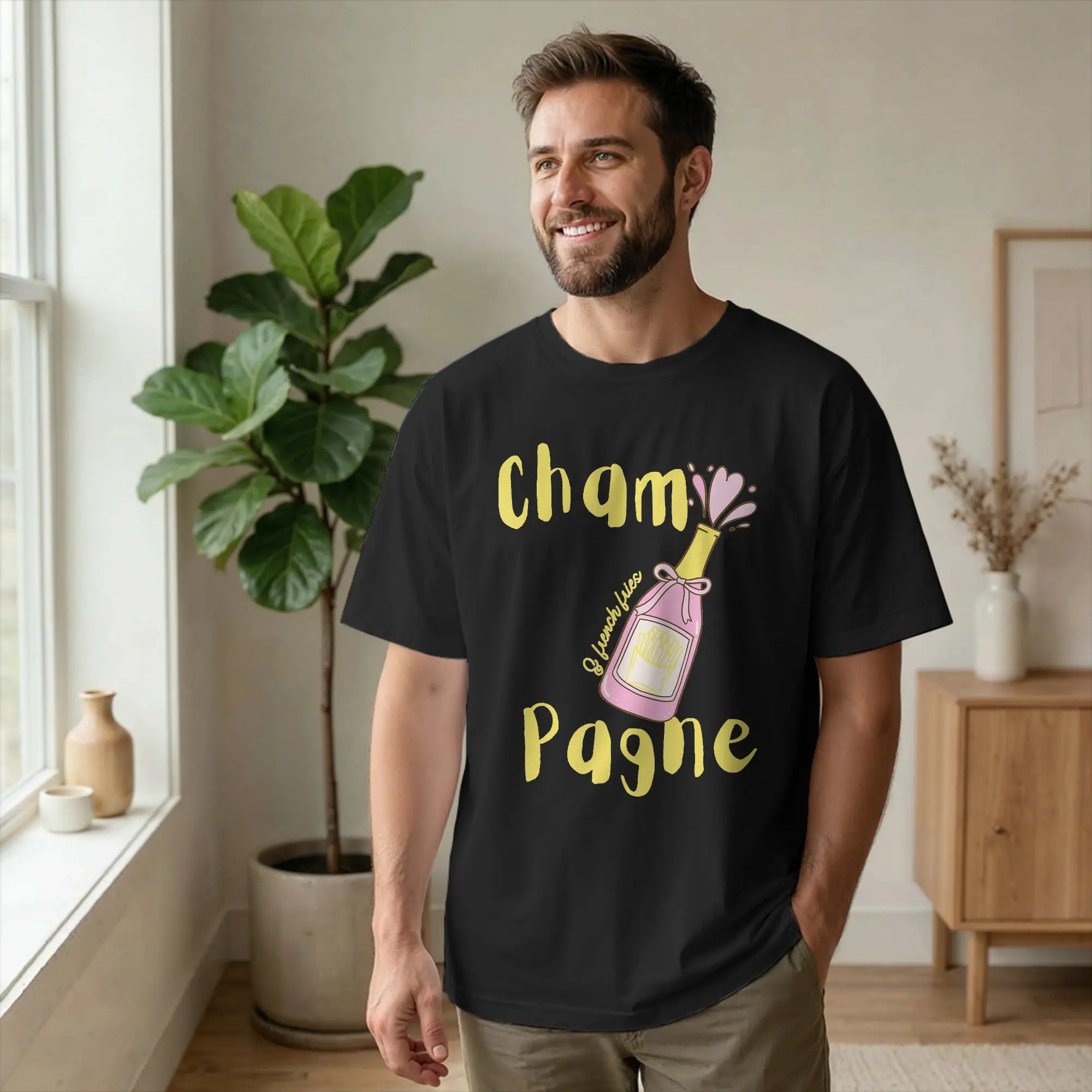 Amore Pasta Vino e Basta Italy T Shirts Men 100% Cotton T-Shirts Round Neck Italian Humor Food Tee Short Sleeve merch Printing