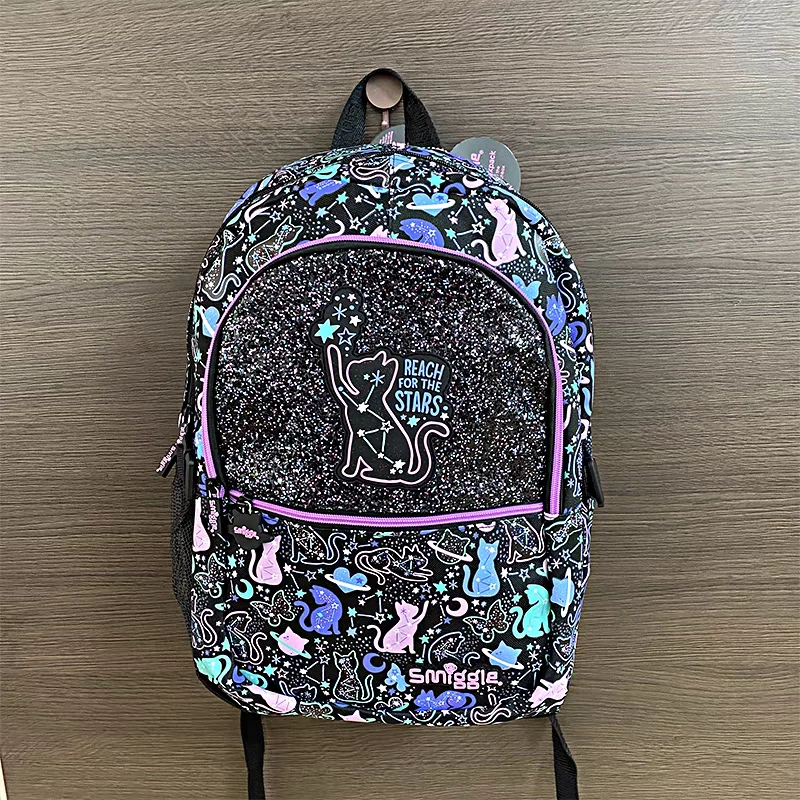 Hot Original Australia Smiggle Children Schoolbag Female Cute High-quality Backpack Star Cat Pencil Case Water Cup student Gifts