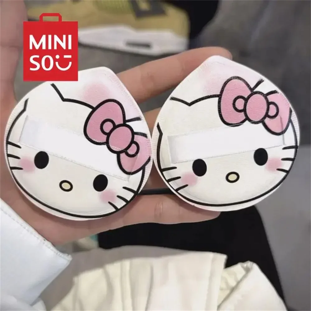 Kawaii Hello Kitty Air Cushion Powder Puff Cute Sanrio Anime Big Water Drop Dry Wet Dual Use Y2k Young Women Beauty Makeup Tools