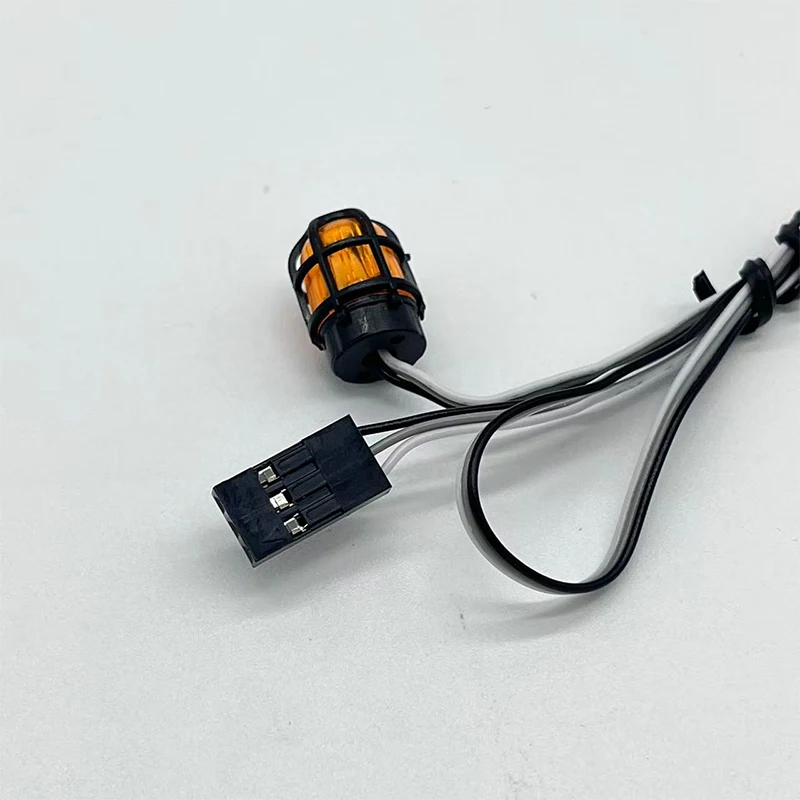 LED Warning Light 360 Degree Rotating Light Engineering Lamp For 1/14 Tamiya RC Truck Tipper Excavator DIY Cars Model Parts Toys - view 3