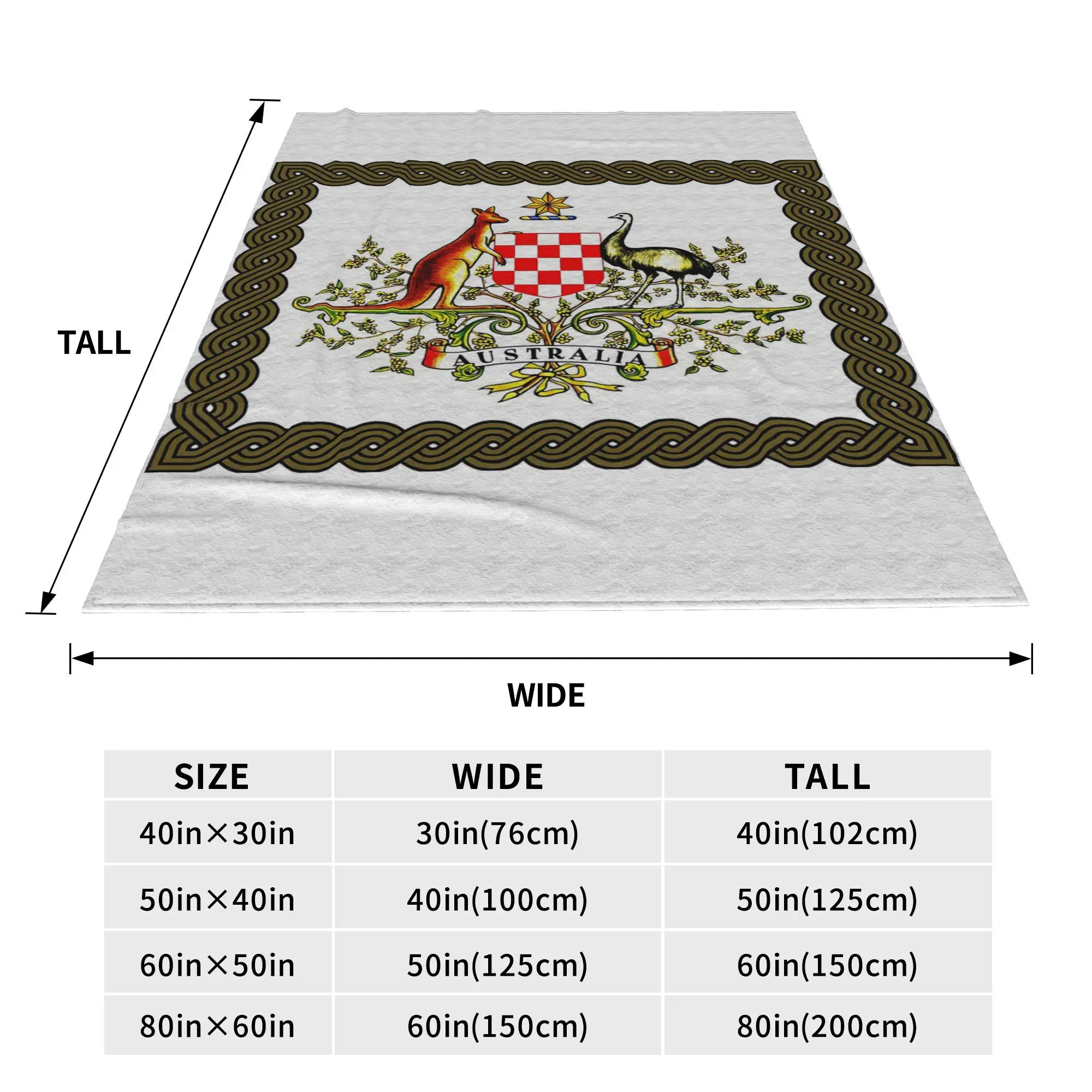 Croatian and Australian Connection Blanket Soft Warm Flannel Throw Blanket Bedding for Bed Living room Picnic Travel Home Couch