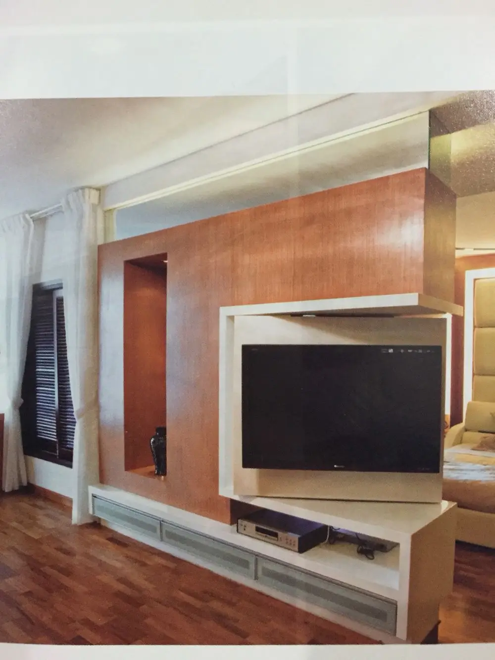 Interior compartment design can be 360 degrees swivel tv mount  adjustable TV cabinet stand bracket