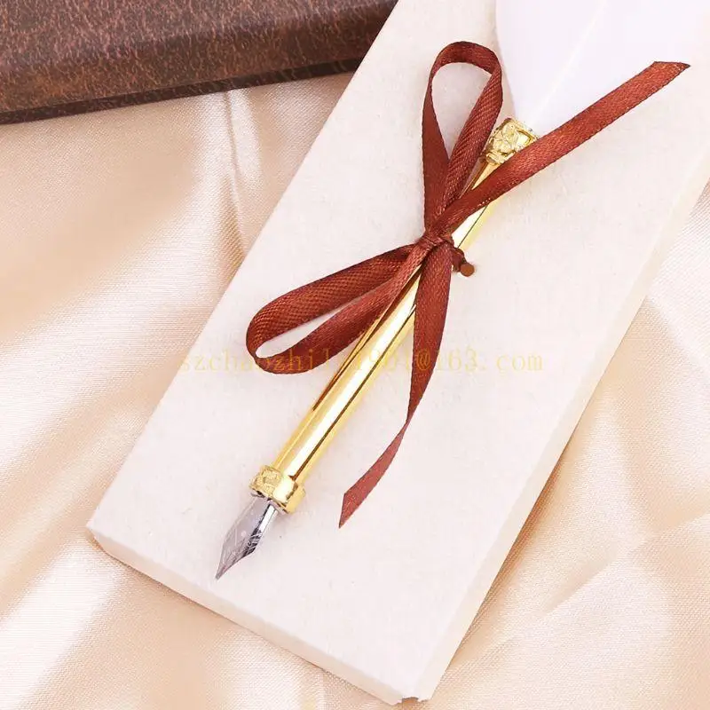 62ka Vintage Quill Dip White Fountain Fountain Pens Kalligraphie Schreibvorräte