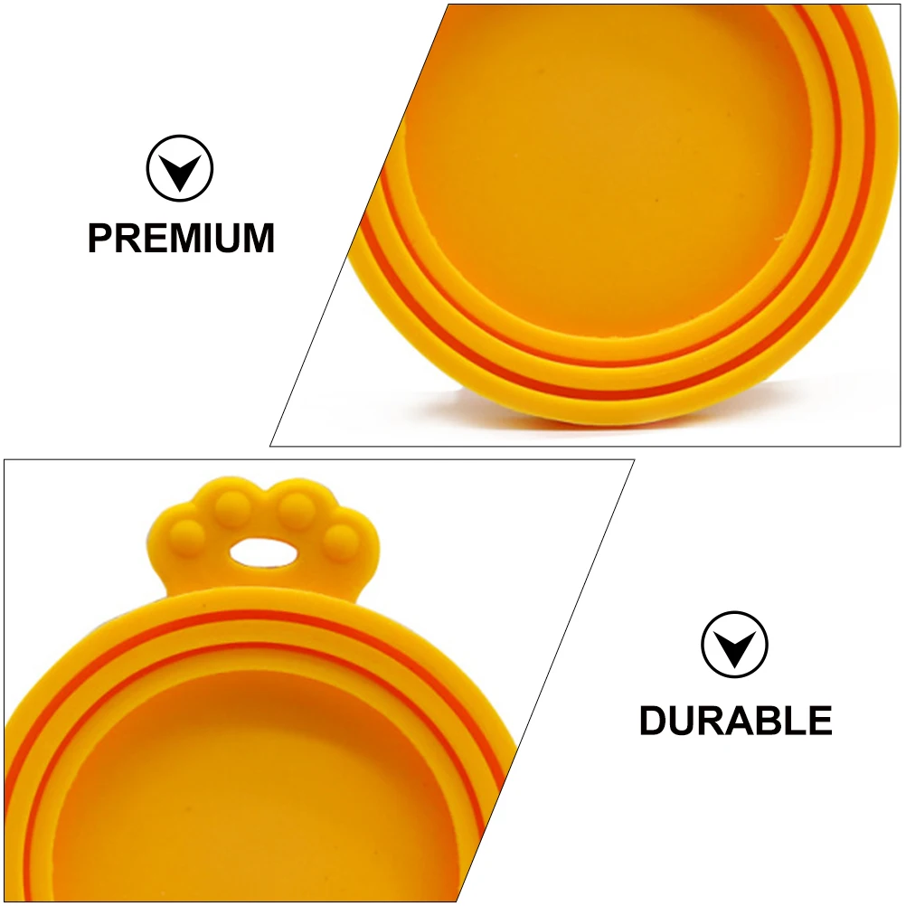 Cubiertas de latas de silicona para mascotas, tapas de sellado duraderas para conservación de alimentos para mascotas, cubierta sellada de alimentos naranja, azul y verde, 3 uds.