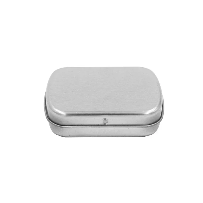 1pc/6Pcs Mini Metal Hinged Tin Box with Lid Empty Tins Jewelry Collect Cases Home Organizer Small Storage for Candy