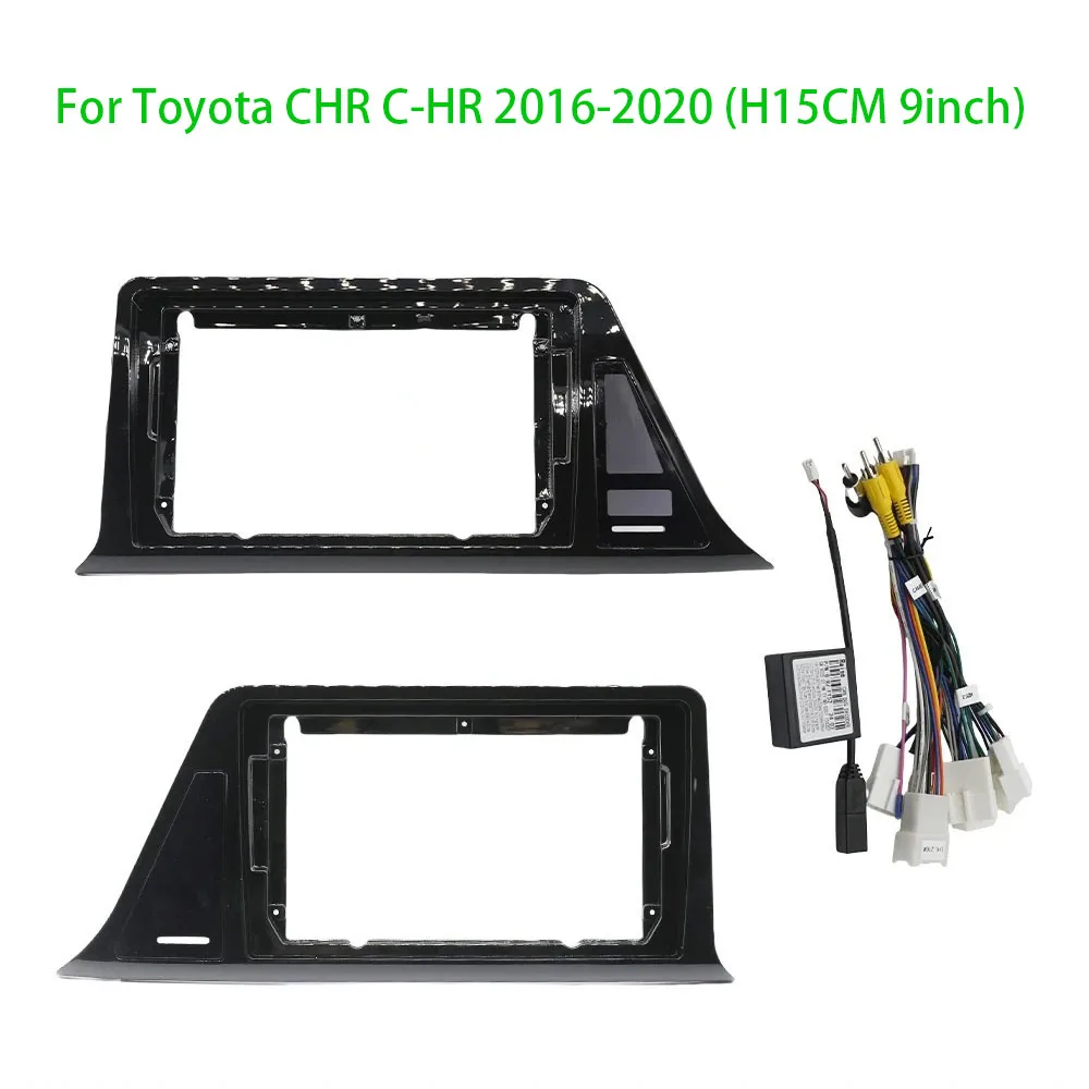 9 Inch Adapter Car Radio DVD Player Fascias Frame For Toyota CHR 2016+ Stereo Android Dash Fitting Panel Kit