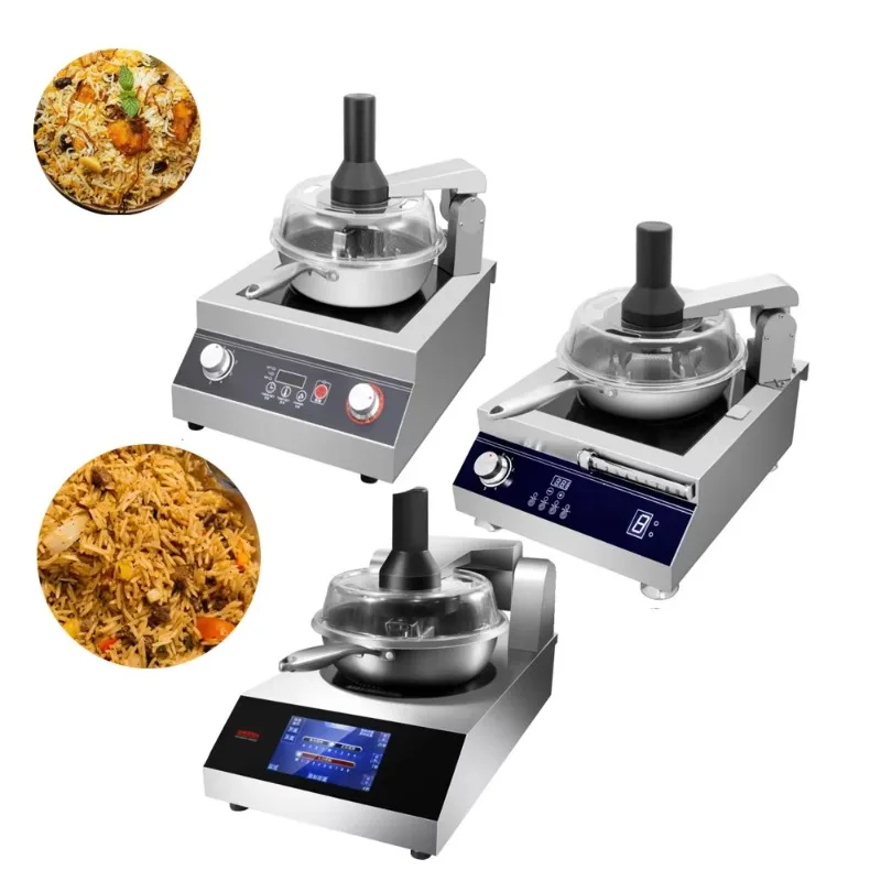 Automatic Electric/Gas Stainless Steel Cooking Wok Machine Restaurant Kitchen AI-Powered Robotic Cooker Auto Stir Fry Robot