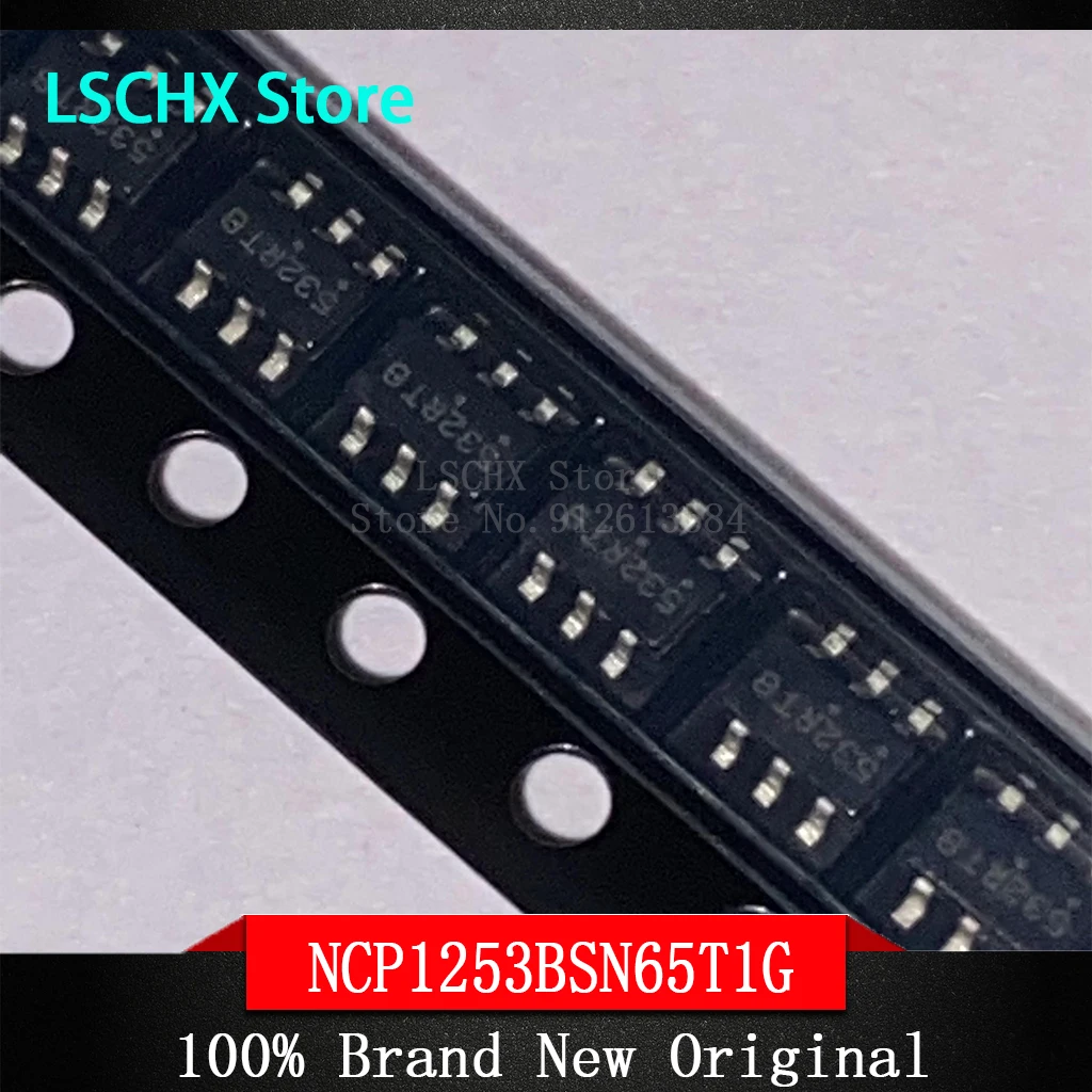 10pcs New and original NCP1253BSN65T1G SOT23-6 Screen printing:532 Switching power supply chip NCP1253BSN65T1G SOT-23-6 532