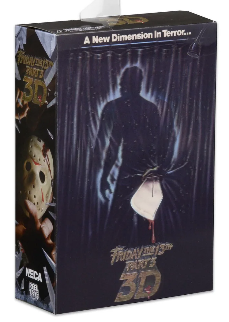 โมเดลประกอบ 3 มิติ เจสัน จากภาพยนตร์ Friday The 13th Part III ของ NECA ชุดของเล่นฟิกเกอร์ตั้งโชว์บนโต๊ะ ของขวัญวันเกิด/คริสต์มาสสำหรับเด็กผู้ชาย