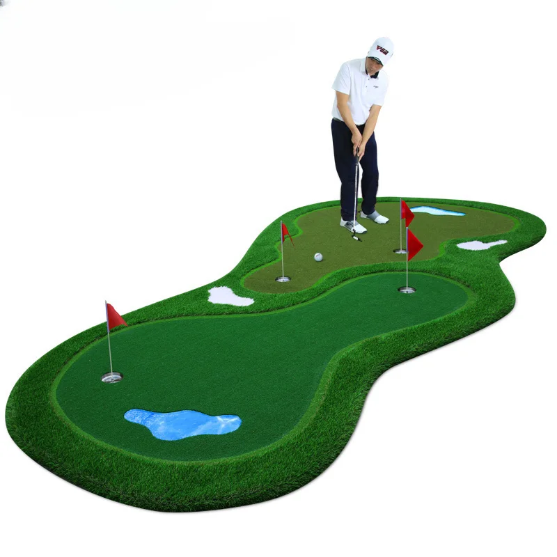 outdoor mini golf artificial green 5 holes indoor putting green with cup and flag