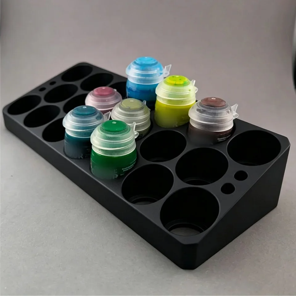 20 Slots Paint Bottle Holder Storage Rack For Citadel Paint Pigments Organizer Stand For Paint Bottles Brushes Pens Organizer view 2