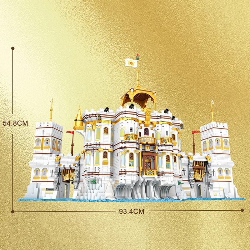 ชุดตัวต่อบล็อกอาคารโมดูลาร์ 4168 ชิ้น รุ่นเรือราชวงศ์ วิวเมืองปราสาทยุคกลาง ชุดแบบจำลองสถาปัตยกรรม ของขวัญสำหรับเด็กและผู้ใหญ่