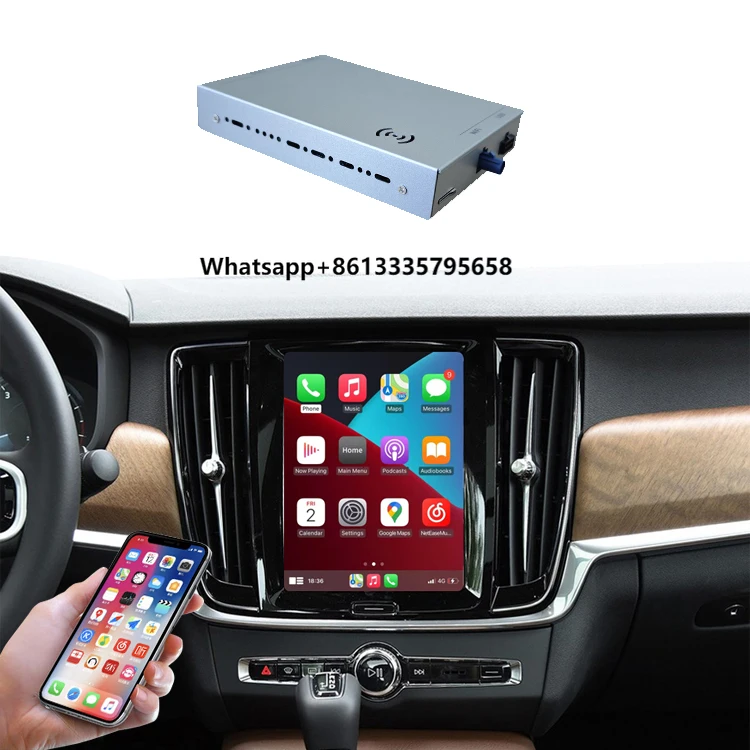 

Android Auto Interface Wireless Carplay Adapter Car Black Box Player for XC90 XC60 XC40
