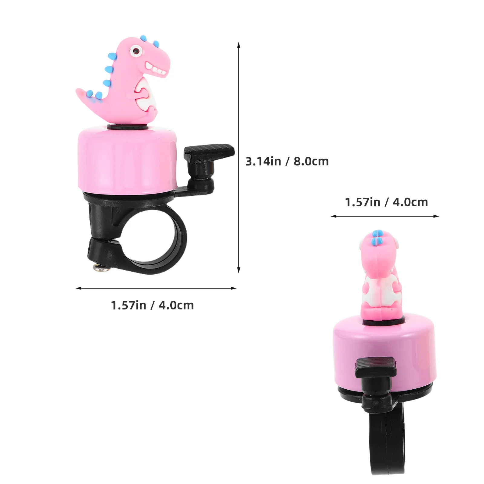 3 Buah Klakson Keselamatan Anak Lonceng Sepeda Dinosaurus dengan Konstruksi Kuat dan Tampilan Cerah Cocok untuk Sebagian Besar Setang Sepeda Anak-anak Sepeda Roda Tiga