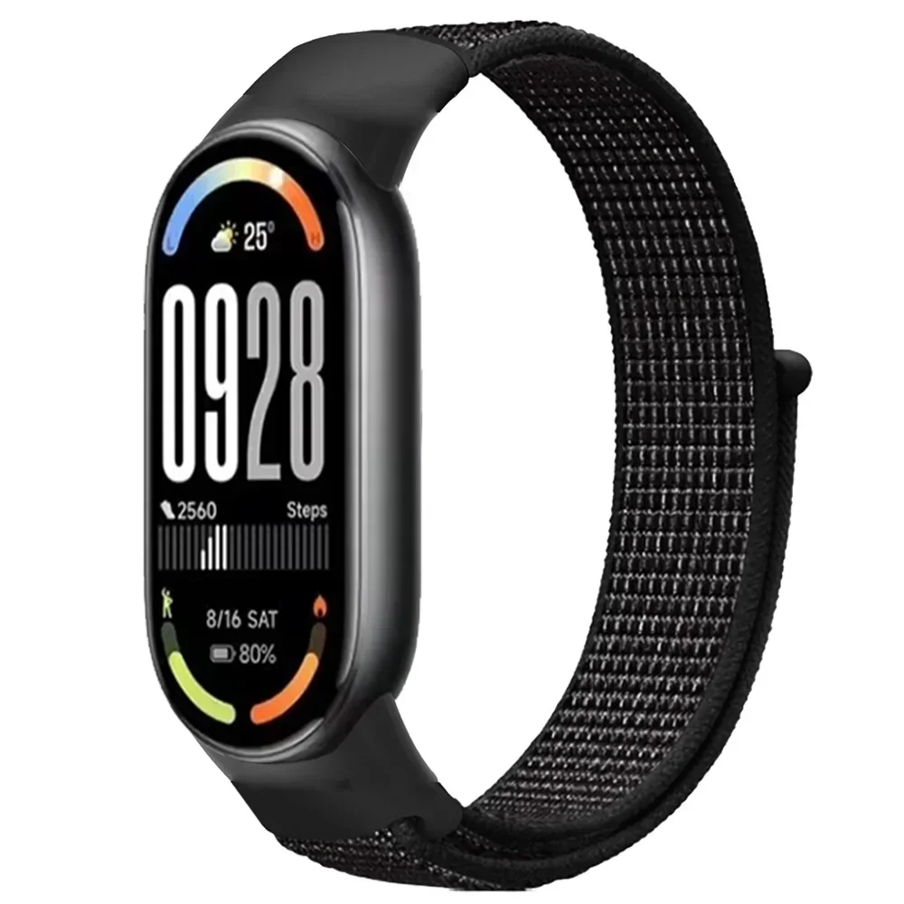 Nylon-Schlaufenarmband für Xiaomi Mi Band 11 10 9 8, atmungsaktives Sportarmband, Uhrenarmband, Mi Band 10 9 8, Zubehör. – Detail 21