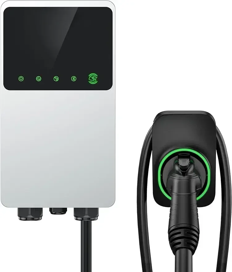 MaxiCharger Home Electric Vehicle (EV) Charger, up to 50 Amp, 240V, Level 2 WiFi and Bluetooth Enabled EVSE, Hardwired,