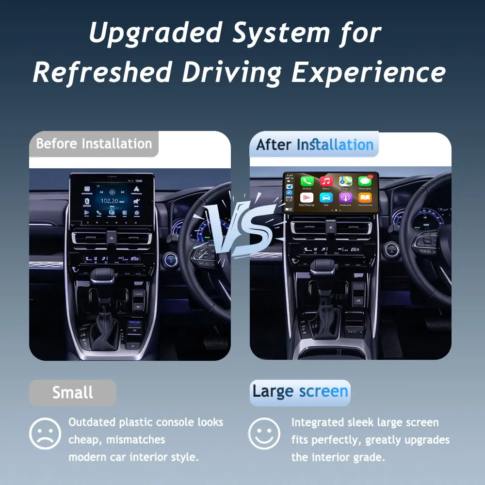 For Toyota INNOVA 2023-2024 Car Radio GPS Navi Touch Screen Auto Tools  Android 16 (OS) Wireless CarPlay Split Screen Head Unit