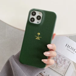 Luxury Semi-enclosure Smooth feel Phone Cover Case For Iphone 16 15 14 13 12 11 Pro Max X XR 7 plus SE leather hard Coque Fundas