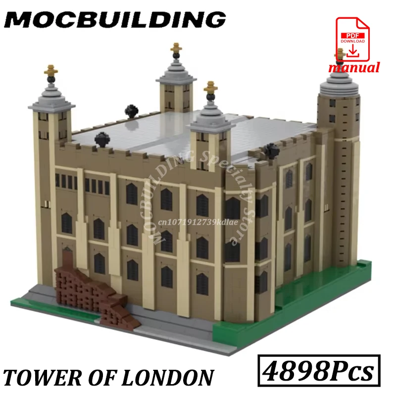 

Tower of London Model Display MOC Building Blocks Brick Toys Famous Buildings Construction Gift Birthday Present