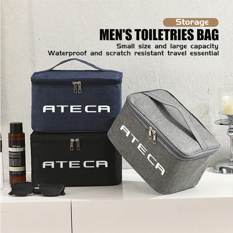 Car Travel Portable Cosmetic Toiletries Bath Storage Bag For Seat Leon Ateca Arona Ibiza Altea Formentor Ateca Terramar