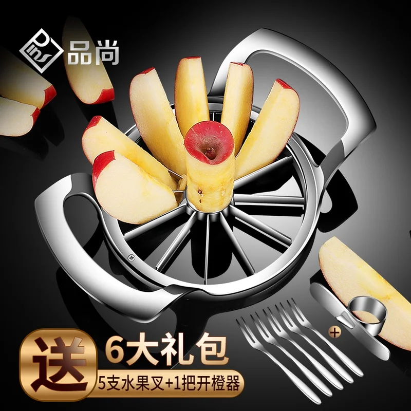 

Stainless Steel Apple Cutting Artifact Orange Watermelon Splitting Fruit Slicing Corer