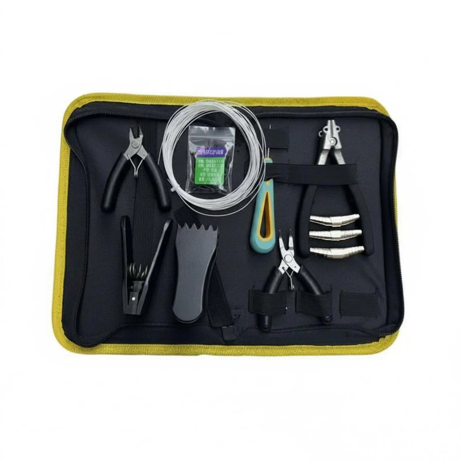 8 Pieces Badminton Racket Stringing Tool Kit Multi-Functional Badminton Stringing Clamp Kit Portable Racket Restringing Tool Set