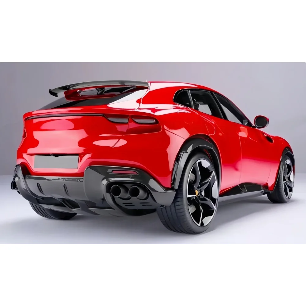 

Hot Selling OEM Style Dry Carbon Fiber Rear Insurance Lip Rear Diffuser Body Kit Upgrade Suitable for Ferrari Purosangue