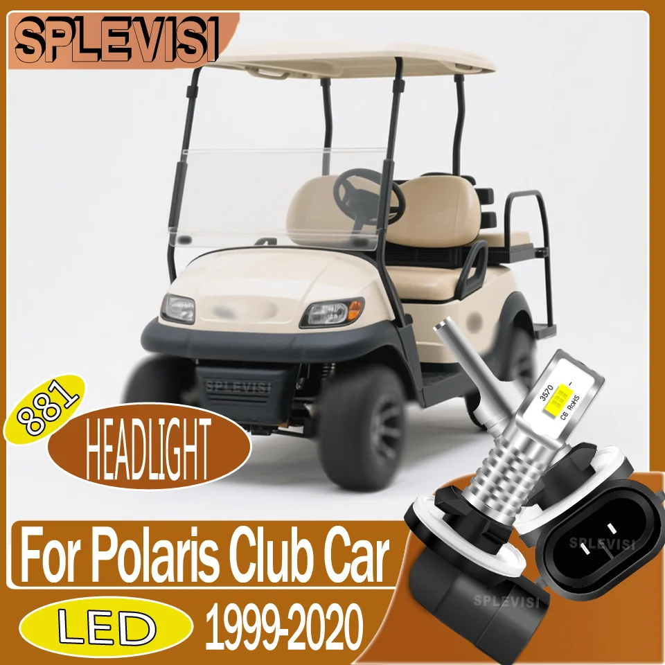 

durable Simple Setup 881 motorcycle Headlight LED For Polaris Club Car 1999 2000 2001 2002 2003 2004 2005 2006 2007 2008-2020