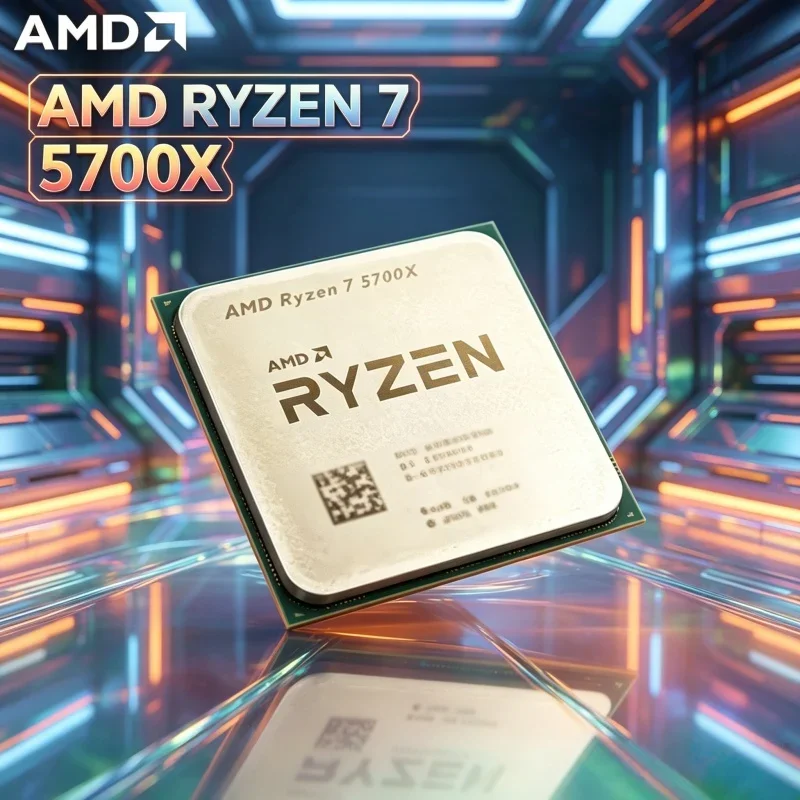 

AMD Overclockable AMD Ryzen 7 5700X 8 Core 16 Thread CPU 4.6GHz AM4 Socket For Gaming PC Assembly Without Package