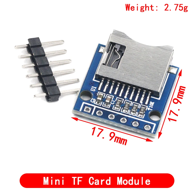 Scheda di espansione archiviazione Micro SD Modulo scheda Mini TF D1 Modulo scudo di memoria scheda Mini Micro SD TF con pin per Arduino ARM AVR