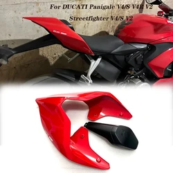 Motorcycle Real Tail Section Rear Seat Cover For Ducati Panigale V4 V4S V4R Streetfighter V4 V2 Rear Hump Cowl Cap