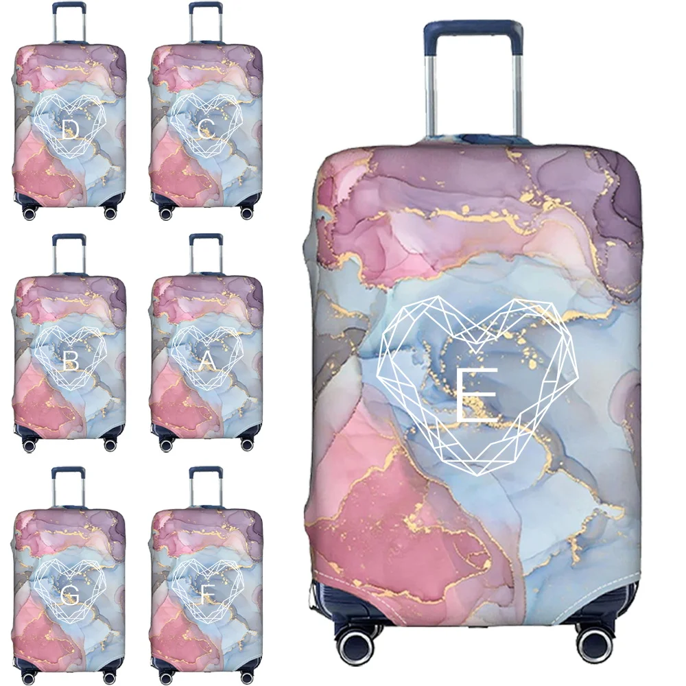 Luggage Protective Cover Dust Cover Anti-Scratch Portable Suitcase Trunk Holders Case Travel Accessories Diamond Letter Printing