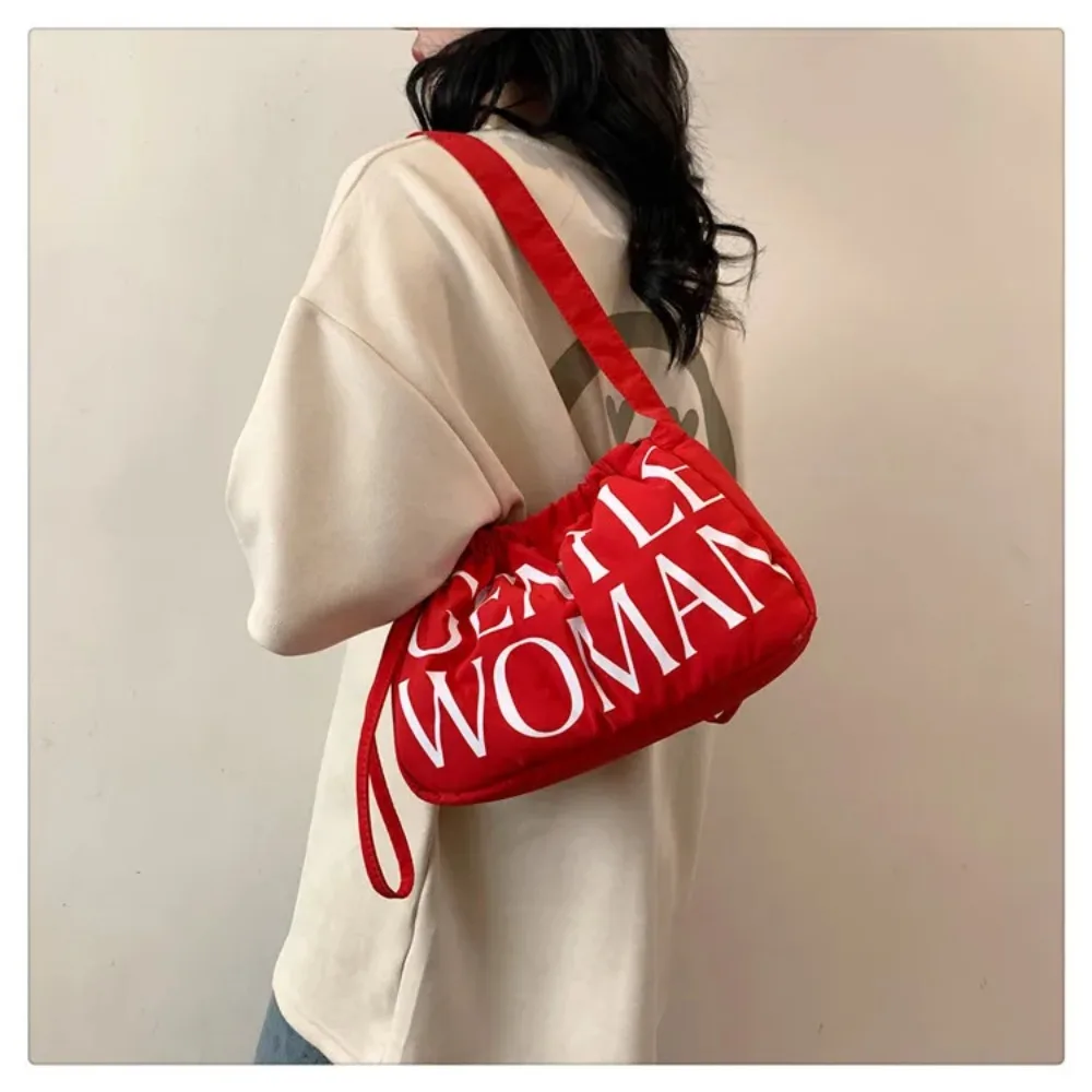 Fluffy Crossbody Bags for Women Luxury Designer Brand Large Capacity Shoulder Bag Drawstring Tote Bag Female Purses and Handbags