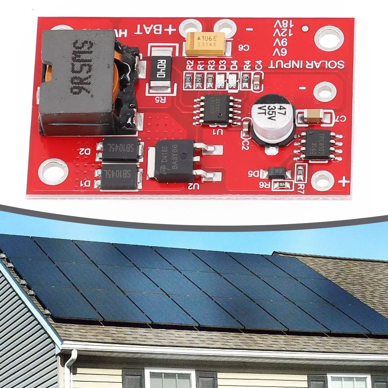 Sustainable Solution High Performance For MPPT Solar Panel Controller Designed to Charge Your For 12V Battery Efficiently