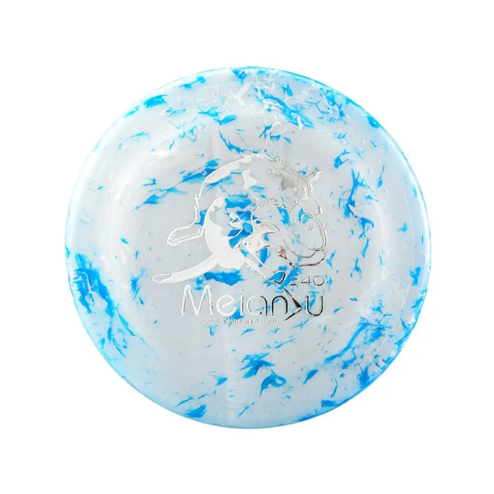 

Multifunction 24cm Dog Flying Disc Bite Resistant Colorful Dog Interactive Soft PE Dog Throwing Type Self Happy