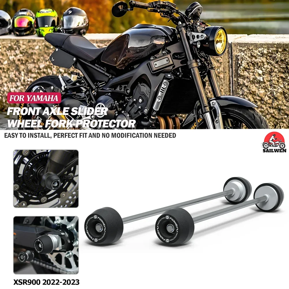 

For Yamaha XSR900 Front Rear wheel Spindle Crash Protection 2022-2023